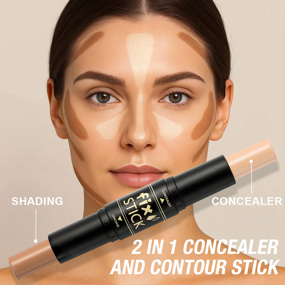 s.f.r color comercio exterior color maquillaje al por mayor impermeable natural estereoscópico mantenimiento de maquillaje doble cabeza reparar barras de blanqueo