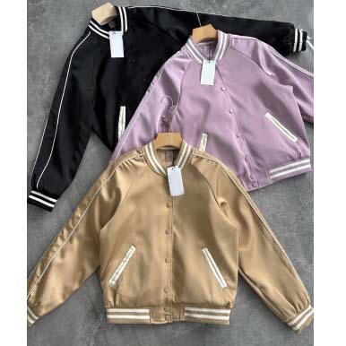 Cross-border fashion: One piece, two ways to wear! Koujia's same style embroidered double-sided baseball jacket for women MH13687 Cross-border fashion: One piece, two ways to wear! Koujia's same style embroidered double-sided baseball jacket for women MH13687