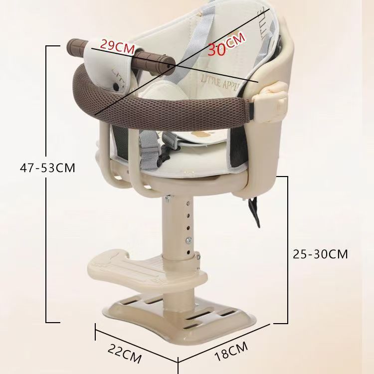 Front-mounted child seat for electric vehicles, scooter, motorcycle, baby seat, infant child safety stool