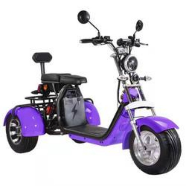 跨境工厂哈雷电动三轮车60伏12A锂电高尔夫球车成人休闲代步