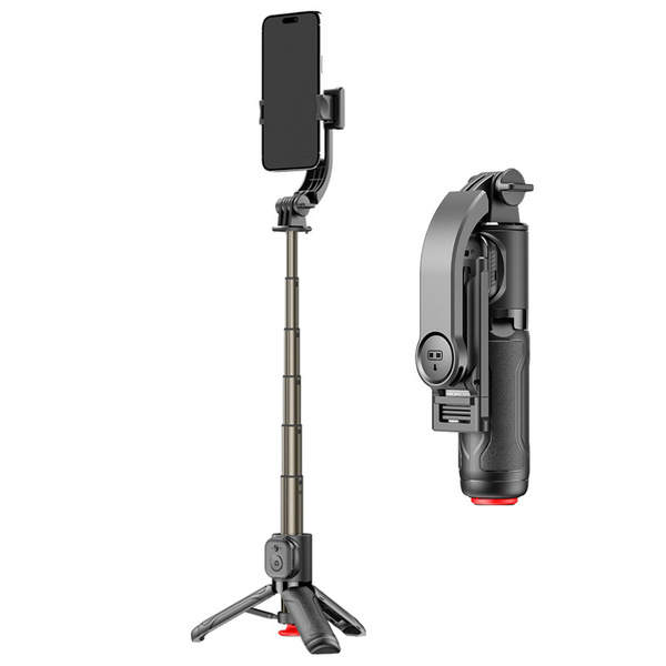 Selfie Stick with Retractable Tripod, One-Click Travel Portable Phone Holder, Bluetooth Selfie Gadget