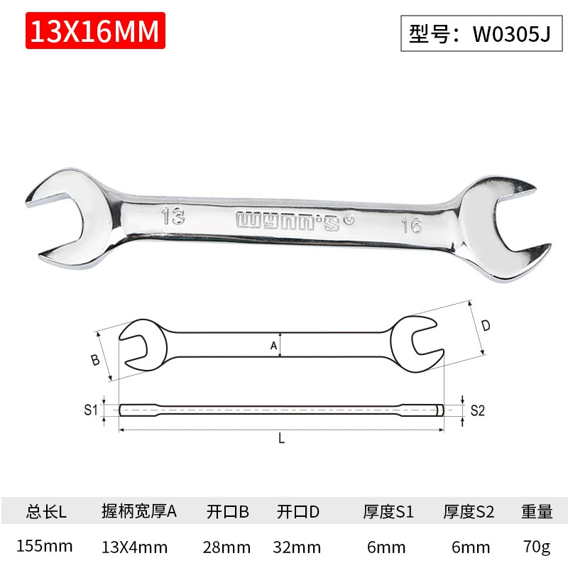 Wrench, set handmade, mirror effect
