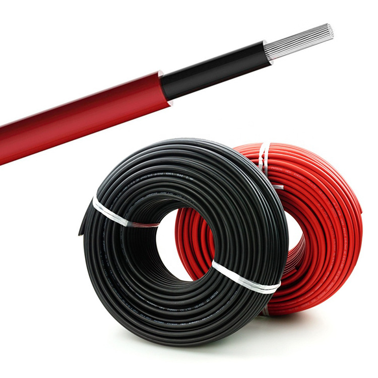 XLPO绝缘 单芯 4平方 6平方 光伏太阳能电缆