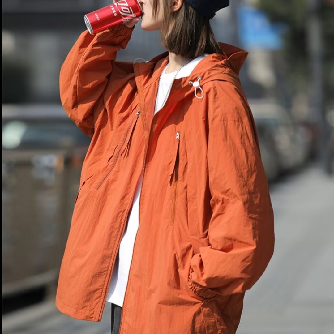 夏季新款防晒服户外运动男女透气情侣连帽情侣防晒衣皮肤衣男