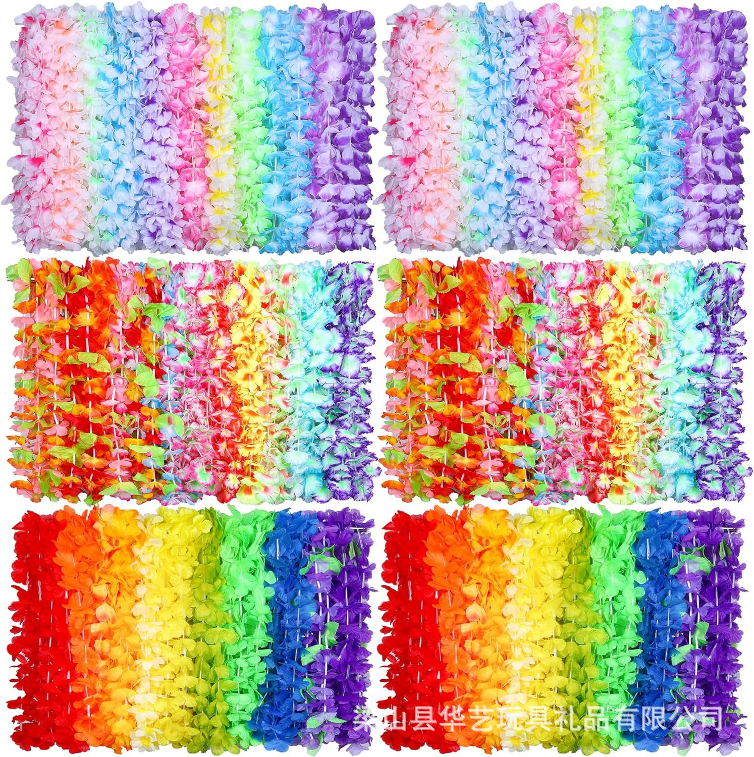 Fabricante suministro al por mayor de 36PCS guirnaldas hawaianas transfronterizas paquetes de guirnaldas opcionales de compresión de vacío