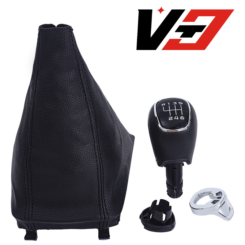 Suitable for Skoda Octavia 2 A5 A6 2004-2012 Model Gear Shift Knob with Leather