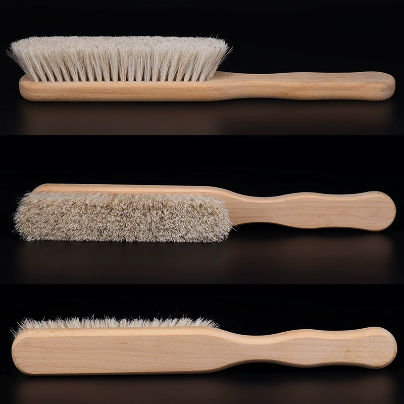 Щетка с длинной ручкой из конского волоса, мягкая щетка для обуви, щетка для кроватей, щетка для одежды, щетка для чистки и полировки, щетка для обуви, щетка для кожаной обуви