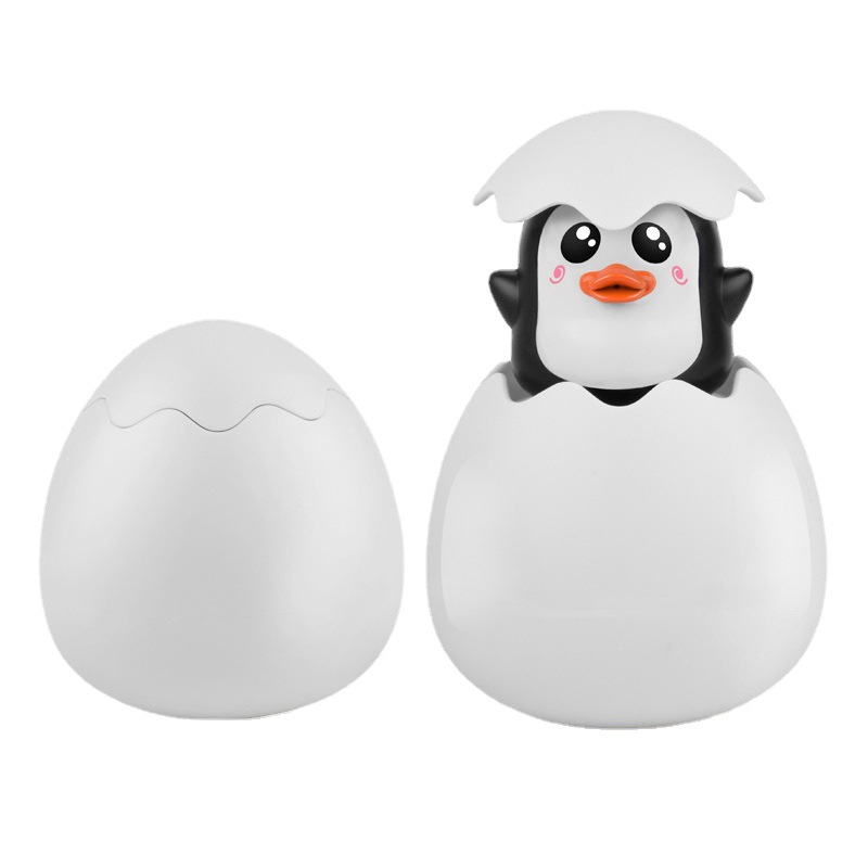 嬰兒戲水玩具批發(fā)夏天兒童浴室玩水沐浴花灑小黃鴨噴水蛋洗澡玩具