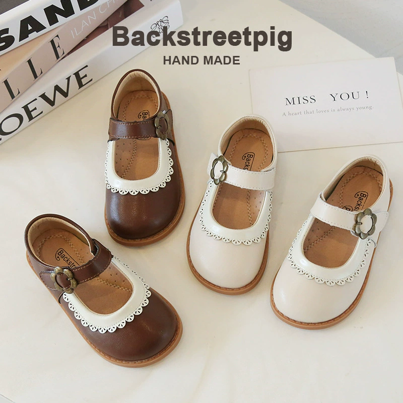 Обувь для девочек 2025 новая детская обувь принцессы нескользящая мягкая подошва детская кожаная обувь Мэри Чжэнь