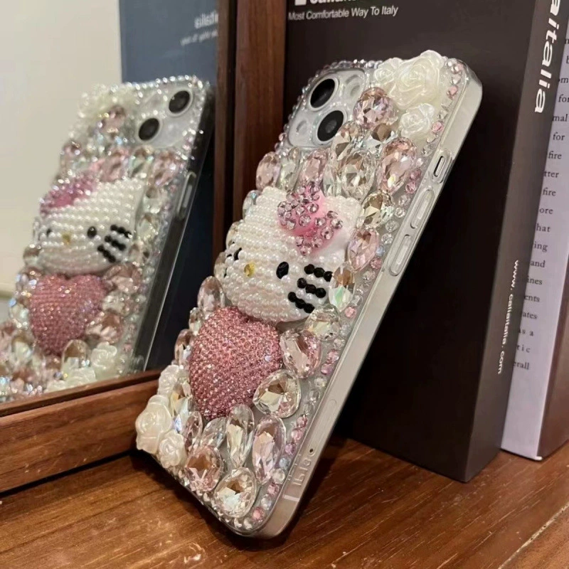 Hello kitty, apple, совместимый чехол для мультяшного телефона, 16promax, 14