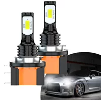 Новый автомобиль светодиодный черный алюминиевый противотуманный фары H15 80W 3570 2SMD подсветка автомобиля 80W LED противотуманные фары