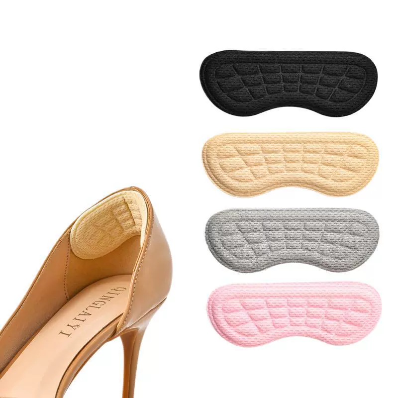 5D-накладки на пятки для предотвращения натирания на высоких каблуках и кроссовках, массажные вкладыши для обуви для регулировки размера обуви, подушечка для пятки.