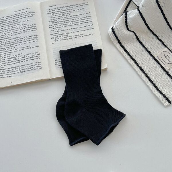 Summer Thin Cotton Double-Needle Ankle and Calf Protectors for Men and Women, Over-The-Knee Ankle Short Socks