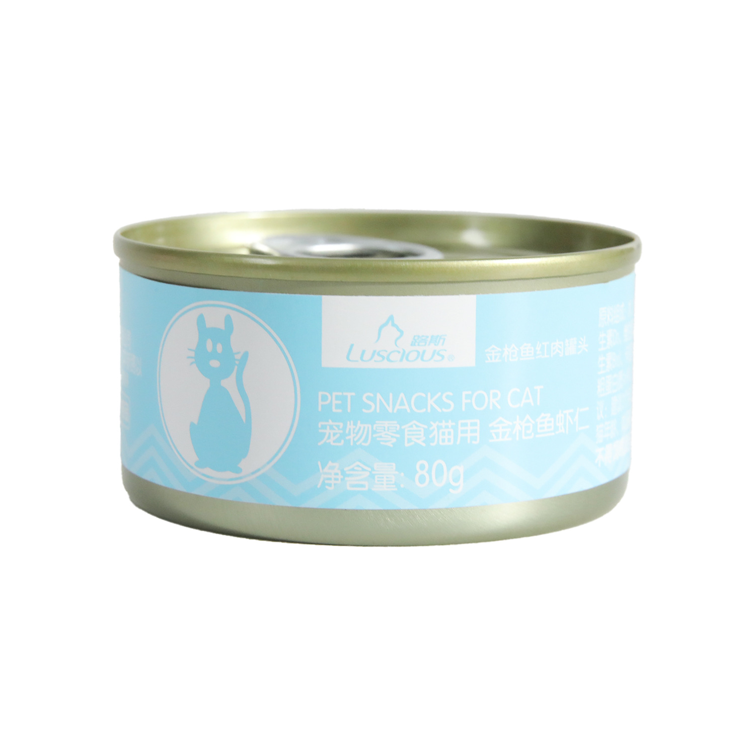 Lusse Cat Pollo enlatado al por mayor Camarones Gatos enlatados Gatos adultos Cachorros Gatos Lata Universal para gatos Gato Comida húmeda Snacks para mascotas