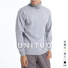 秋冬高领修身保暖毛衣打底针织衫男款百搭慵懒风套头毛线衣马球衫