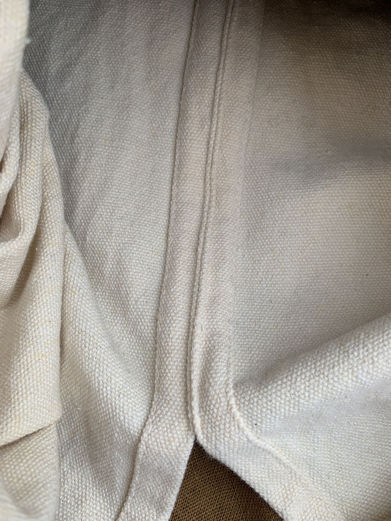 Borsa a mano casual in tela a spalla artistica in cotone e lino francese, borsa da donna_voghion.com