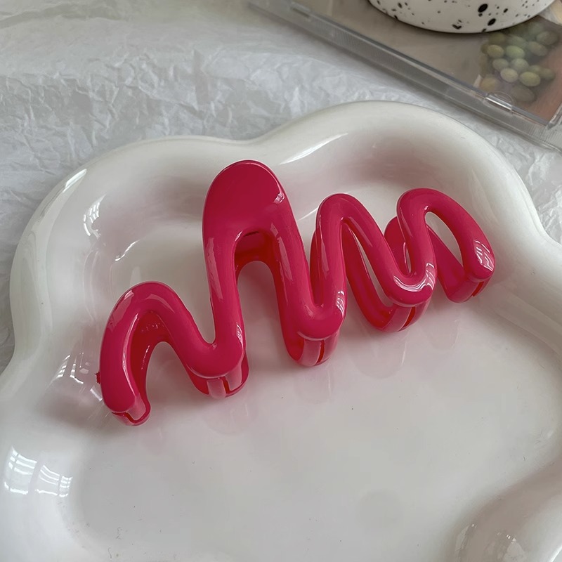 Clip de agarre de verano de gran tamaño, horquilla para el cabello en la parte posterior de la cabeza, gran cantidad de cabello femenino, tocado de clip de tiburón 2024 nueva horquilla