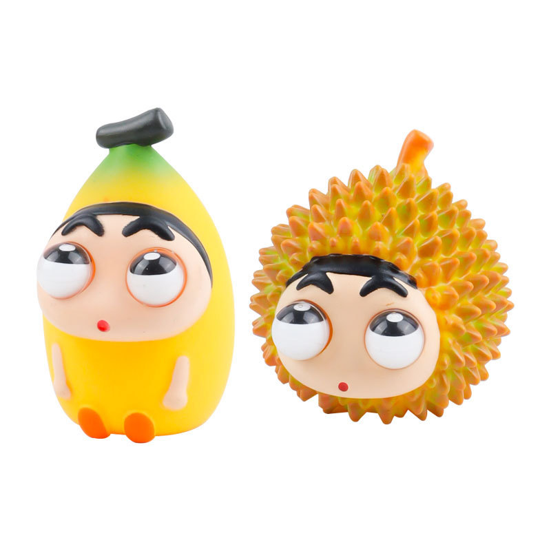 Lápiz de durian pequeño novato escupir serie de burbujas muñecas alrededor de la moda juegan adornos pellizcantes muñecas le adornos de ojos explosivos