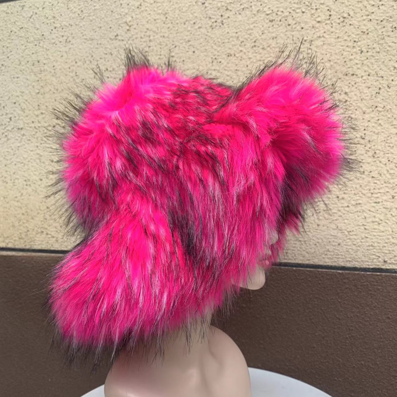 Kunstbonten emmerhoed met brede rand - Winterwarme modieuze hoed voor vrouwen, zacht en comfortabel, stijlvol en trendy (meerdere kleuren)_voghion.com