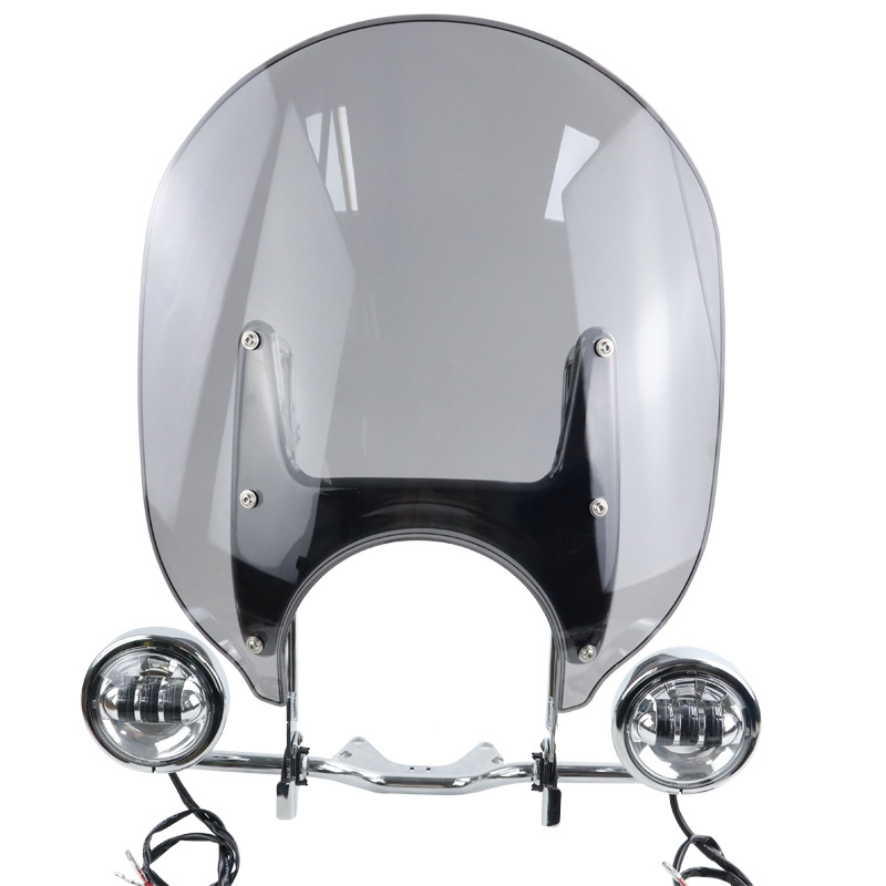 Suitable for Bmw R18 Dreamer Modified Motorcycle Front Windshield Modified Windshield Left and Right Fog Lights
