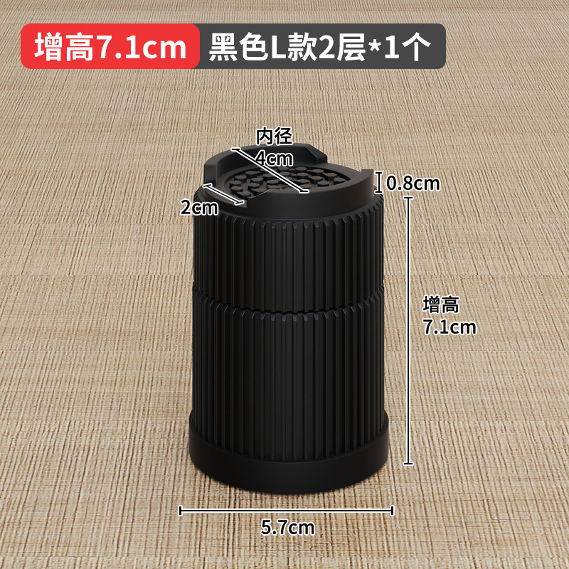 国境を越えたアマゾンの黒色家具ベッドが高くなった足マット2 358インチテーブルソファーキャビネットtpu滑り止めオーバーレイ