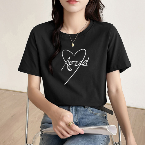 Orange Short-Sleeve T-Shirt for Women, Loose-Fit Plus-Size, True-Shoulder Design, Versatile Top—Perfect as a 2025 Layering Base Shirt