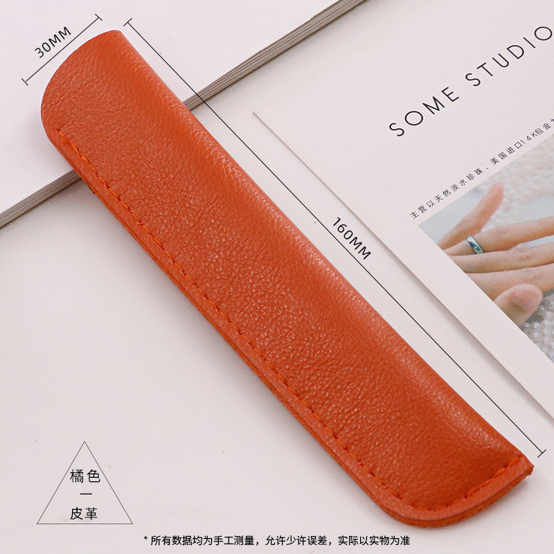 カラーシンプルpuペンカバーアップルタッチペン保護カバー携帯用小型ペンケース|undefined