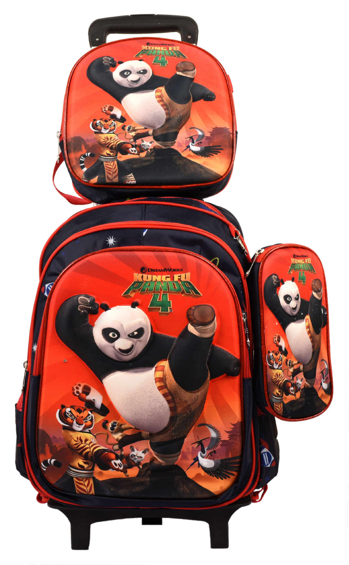 Mochila escolar fábrica 3D traje de tres piezas Shaodong escuela primaria al por mayor mochila de tres piezas de hombro de dibujos animados con protección de la columna