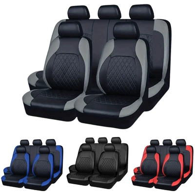 Universal Car Seat Cover Pu Embroidered Car Seat Cushion Cover for All Seasons Temu Hot Sale