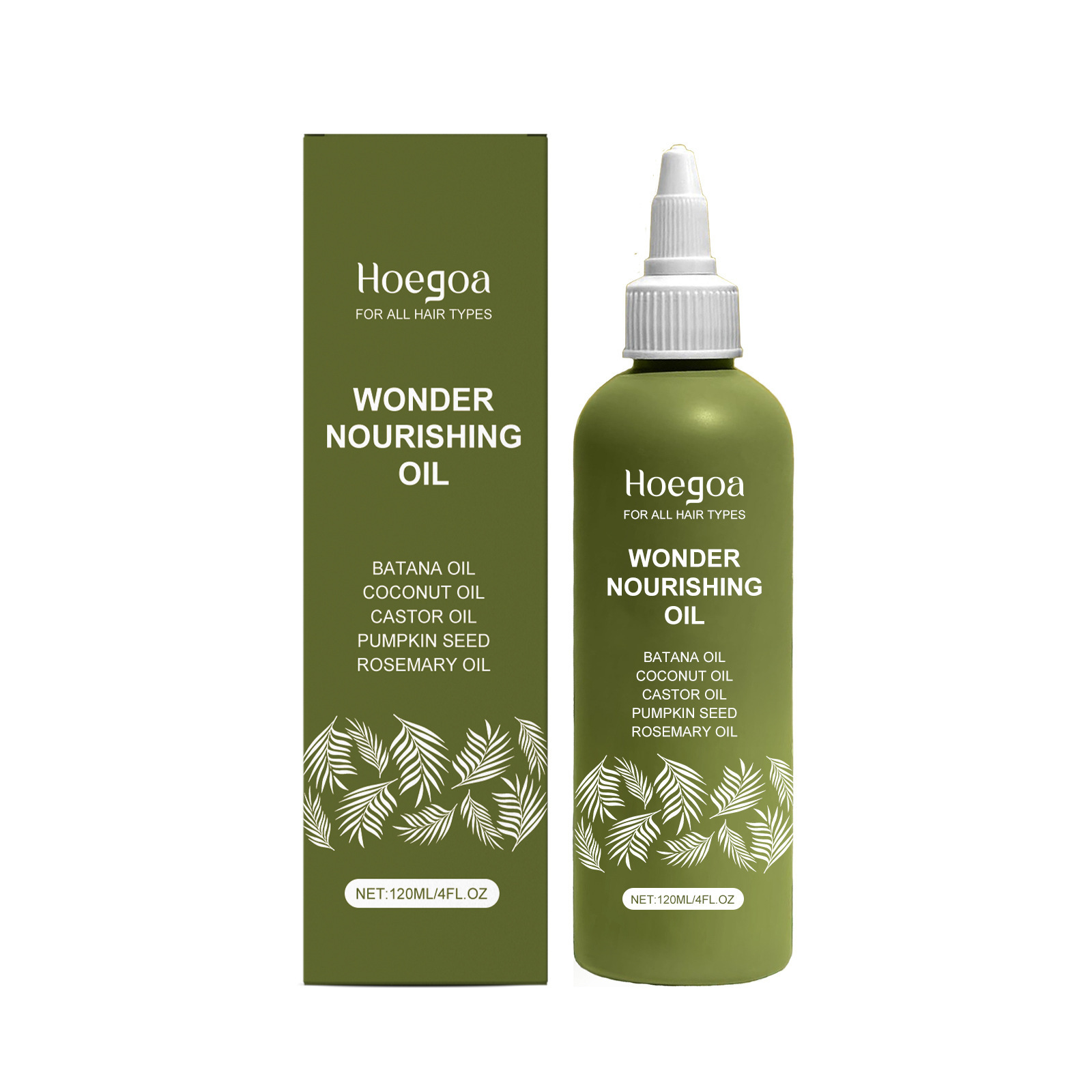 HOEGOA Olio Essenza Nutriente per Massaggio del Cuoio Capelluto, Trattamento per Tutti i Tipi di Capelli_voghion.com