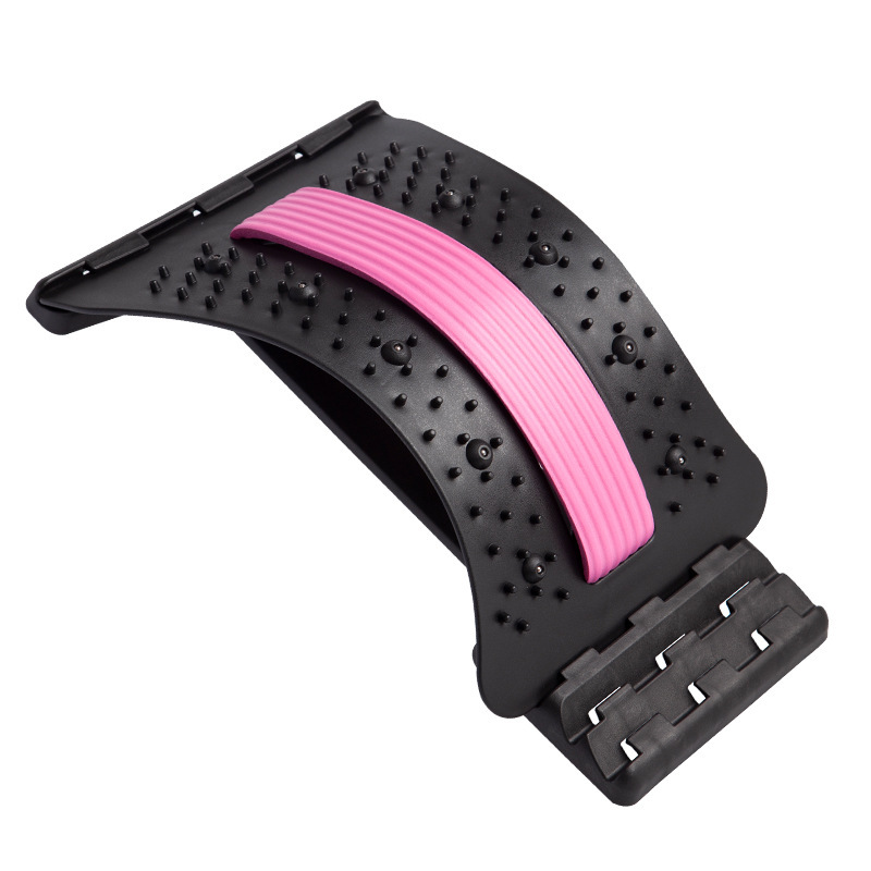 Waist straightening board magnetic therapy pink
