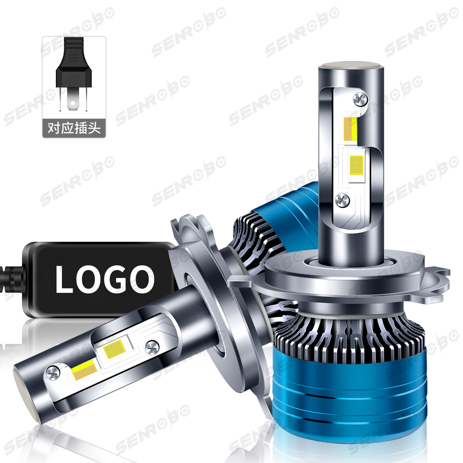 Faros LED tricolores K6 transfronterizos integrados lejos y cerca H4 H7 H11 modificación del automóvil ventas directas de fábrica image 8