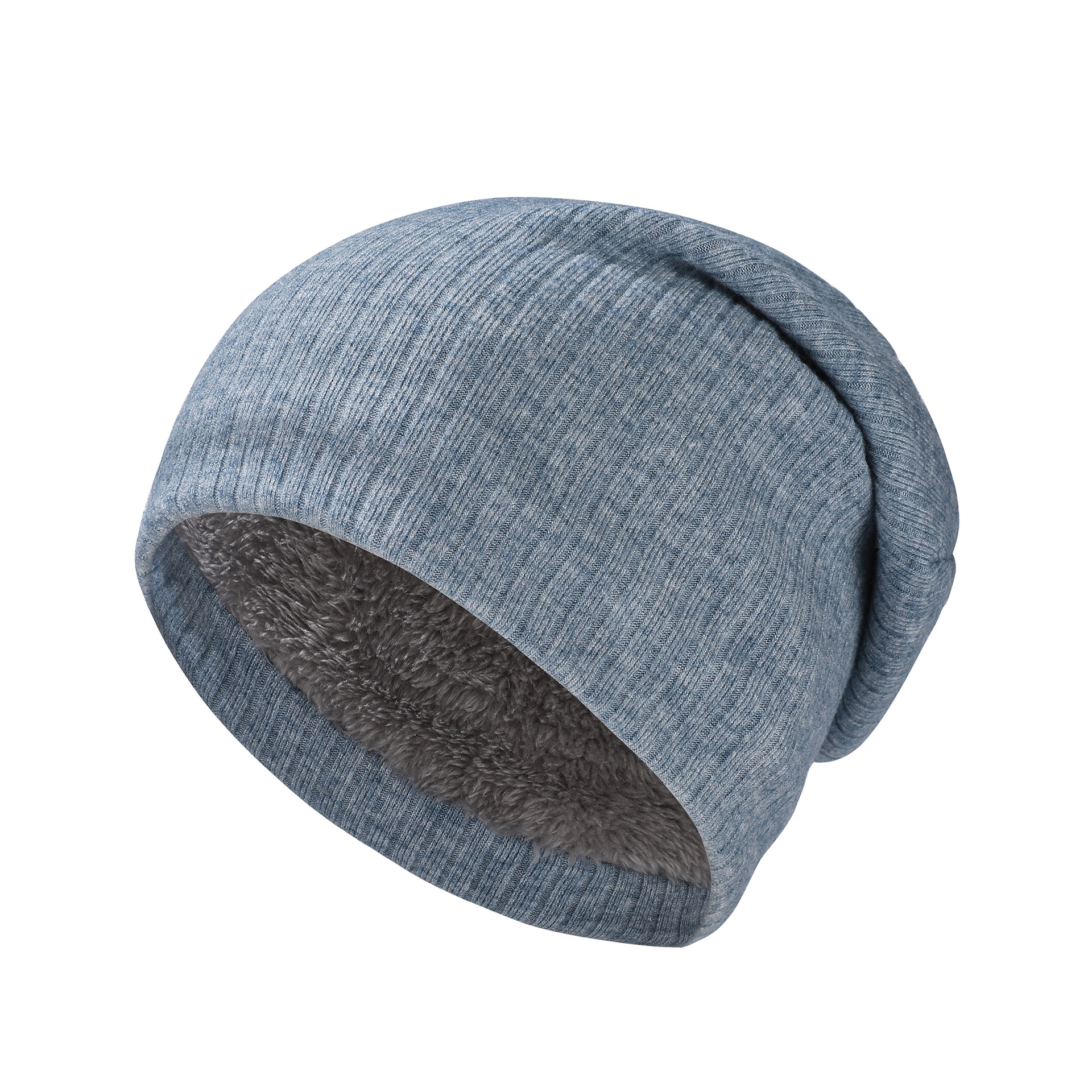 Herbst und Winter Neue Nische Vielseitige Kopfbedeckung Strickmütze Männer und Frauen Fleece Anti-chaotisch Haar Pullover Hut Explosion_voghion.com