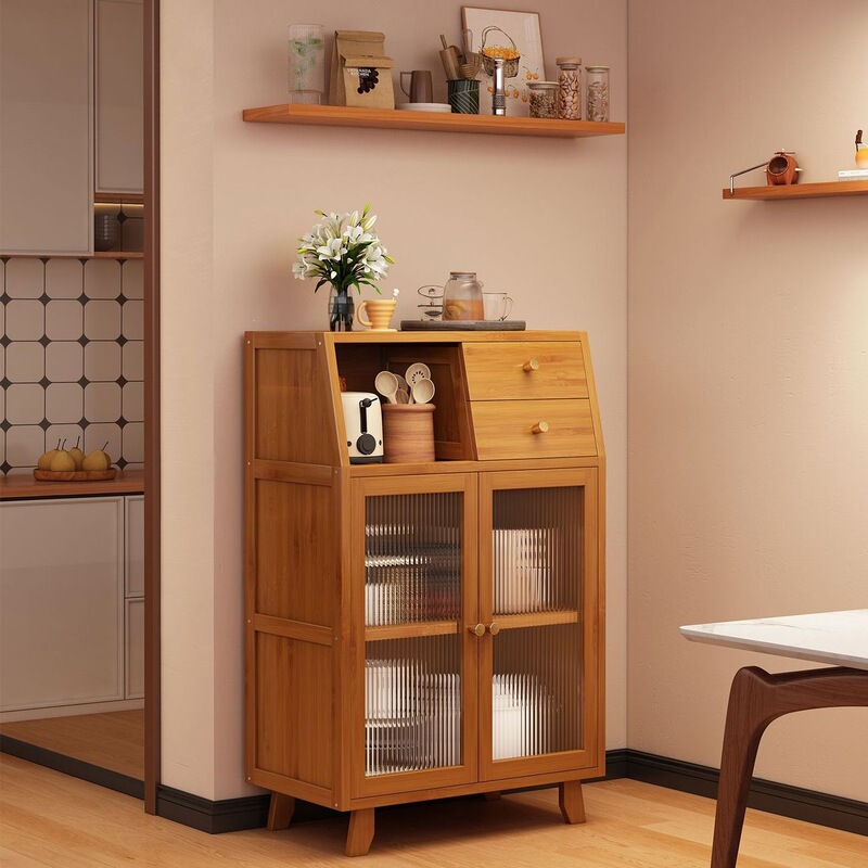 Wall-mounted sideboard multifunctional kitchen cabinet, simple modern durable cupboard, tea cabinet, home living room storage cabinet Wall-mounted sideboard multifunctional kitchen cabinet, simple modern durable cupboard, tea cabinet, home living room storage cabinet