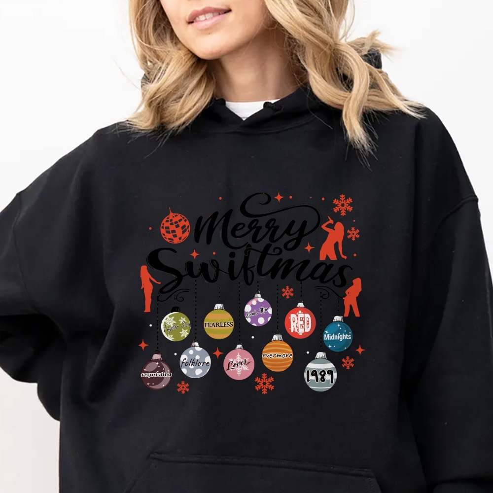 Merry Swiftmas Christmas Hoodie Holiday Season New Year's