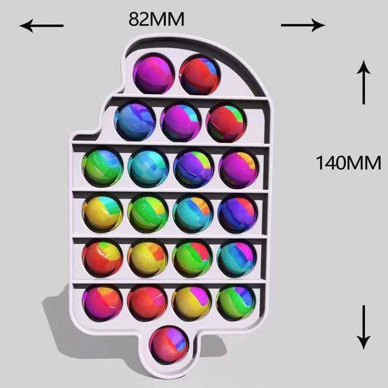 Los niños de educación temprana silicona presionando helado práctica mano sensorial fina formación juguete dedo burbuja música