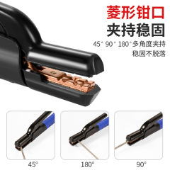 European style electric welding clamp, non-slip 800A, adhesive handle nylon welding clamp 500A, industrial-grade thick anti-fall welding clip