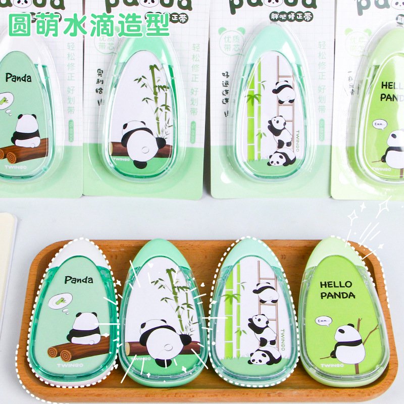 Nueva cinta de corrección de panda de gran capacidad cinturón de corrección de 15m para estudiantes con cinturón de corrección de alto valor papelería de Yiwu al por mayor