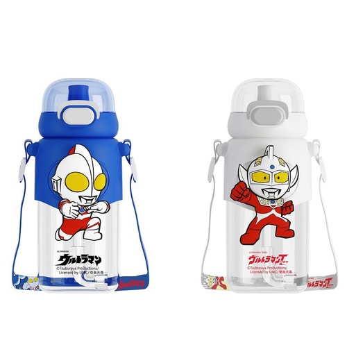 Genuine IP Ultraman Dudu children's plastic cup 600mL detachable straw cup with water cup for students going to school