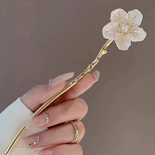 F0519 hibiscus flower hairpin ordinary style