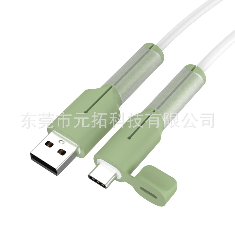 Nuevo cable de datos cubierta protectora de silicona anti-rotura cable de carga cubierta protectora dispositivo mordedor de alambre anti-rotura
