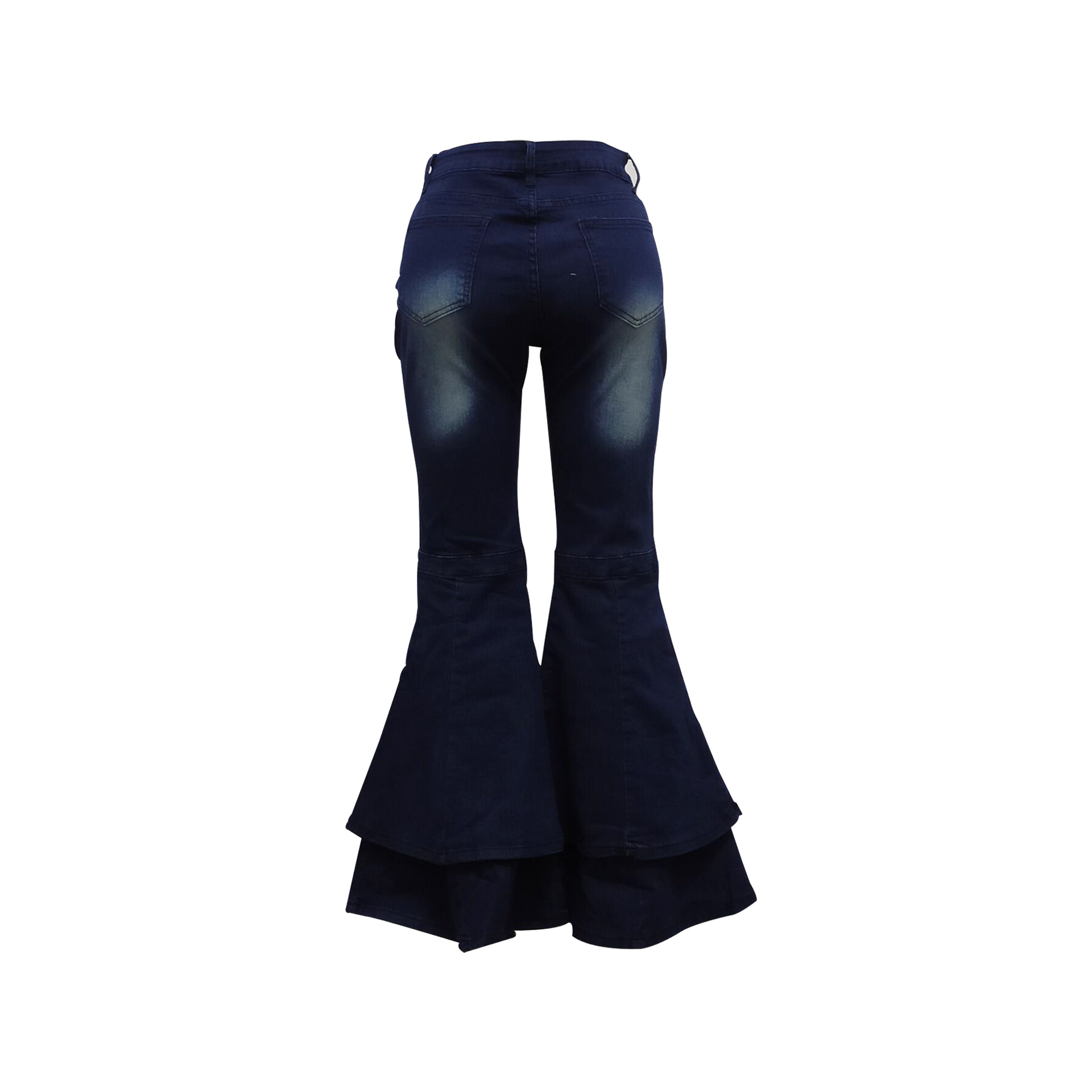 Women's Daily Simple Style Solid Color Full Length Ripped Flared Pants Jeans display picture 40