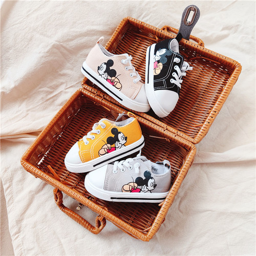 Island International Trade: Sidie Cartoon Kids' Canvas Shoes, Slip-On Lazy Style, Toddler Learning-to-Walk Sneakers—Unisex Design