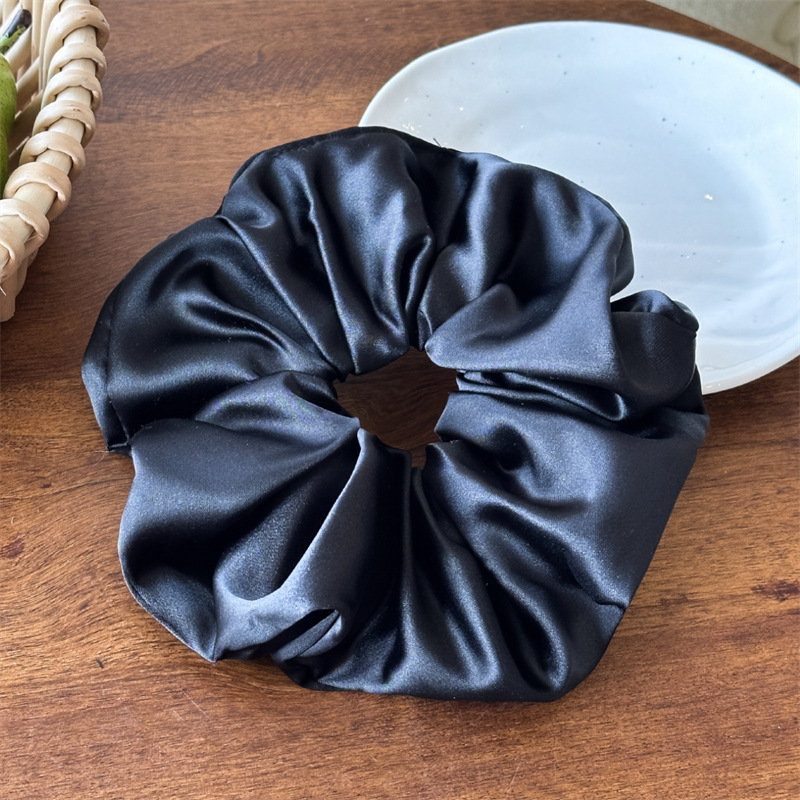 29g Weight Hair Tie Hair Accessories Type 1 Piece Quantity Casual, Holiday, Street Occasion satin Material Solid Color Pattern All Seasons Season Women's Gender Elegant, Lady, Advanced Sense Style Elegant Lady Advanced Sense Women's Solid Color Satin Hair Tie 12