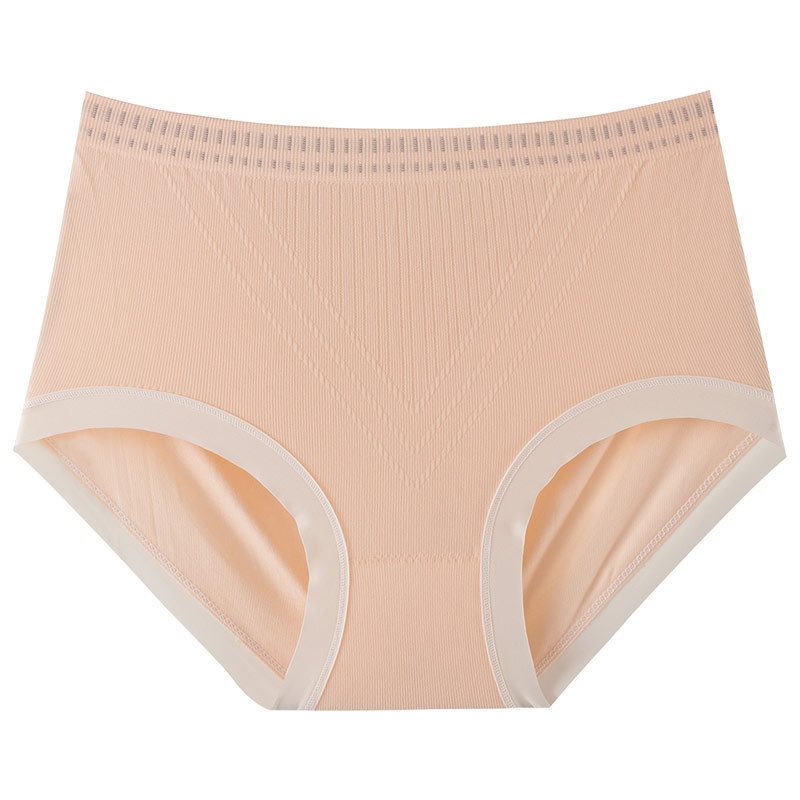 Ropa interior de las mujeres de algodón entrepierna mediados de cintura de verano delgada chica gordita triángulo pantalones cortos cabeza sin costuras niñas más ropa interior de tamaño