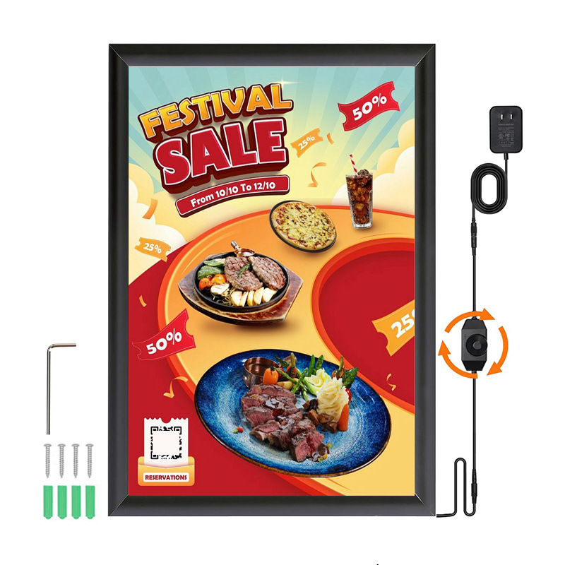 Cross-Border Photo Frames, Poster Frames, Elevator Advertising Frames, Picture Frames, Front-Opening Aluminum Alloy Led Ultra-Thin Light Boxes for Export Cross-Border Photo Frames, Poster Frames, Elevator Advertising Frames, Picture Frames, Front-Opening Aluminum Alloy Led Ultra-Thin Light Boxes for Export