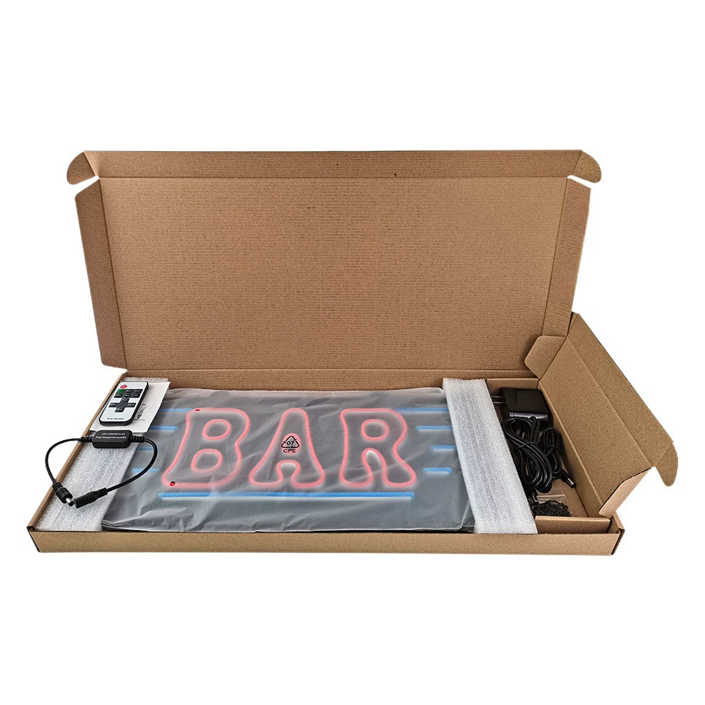 47CM BAR Billboard светодиодный силиконовый неоновый знак BAR Billboard неоновый знак света