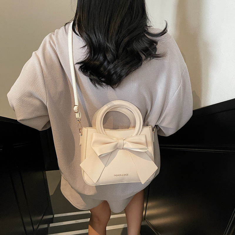 ファッショナブルで多用途な蝶結び、美しい無地、軽い高級感、高価値のレディースハンドバッグ、ショルダークロスボディバッグ|undefined