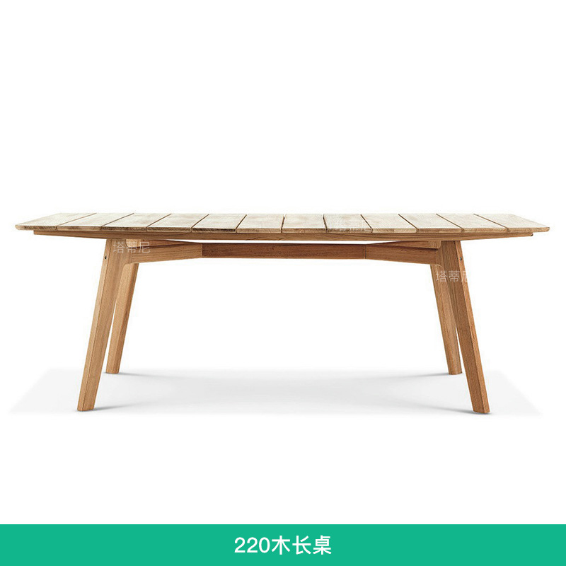 Mesas y sillas de teca para exteriores, muebles de ratán de madera maciza para terraza de jardín, conjunto de mesa y sillas para patio de villa o balcón.