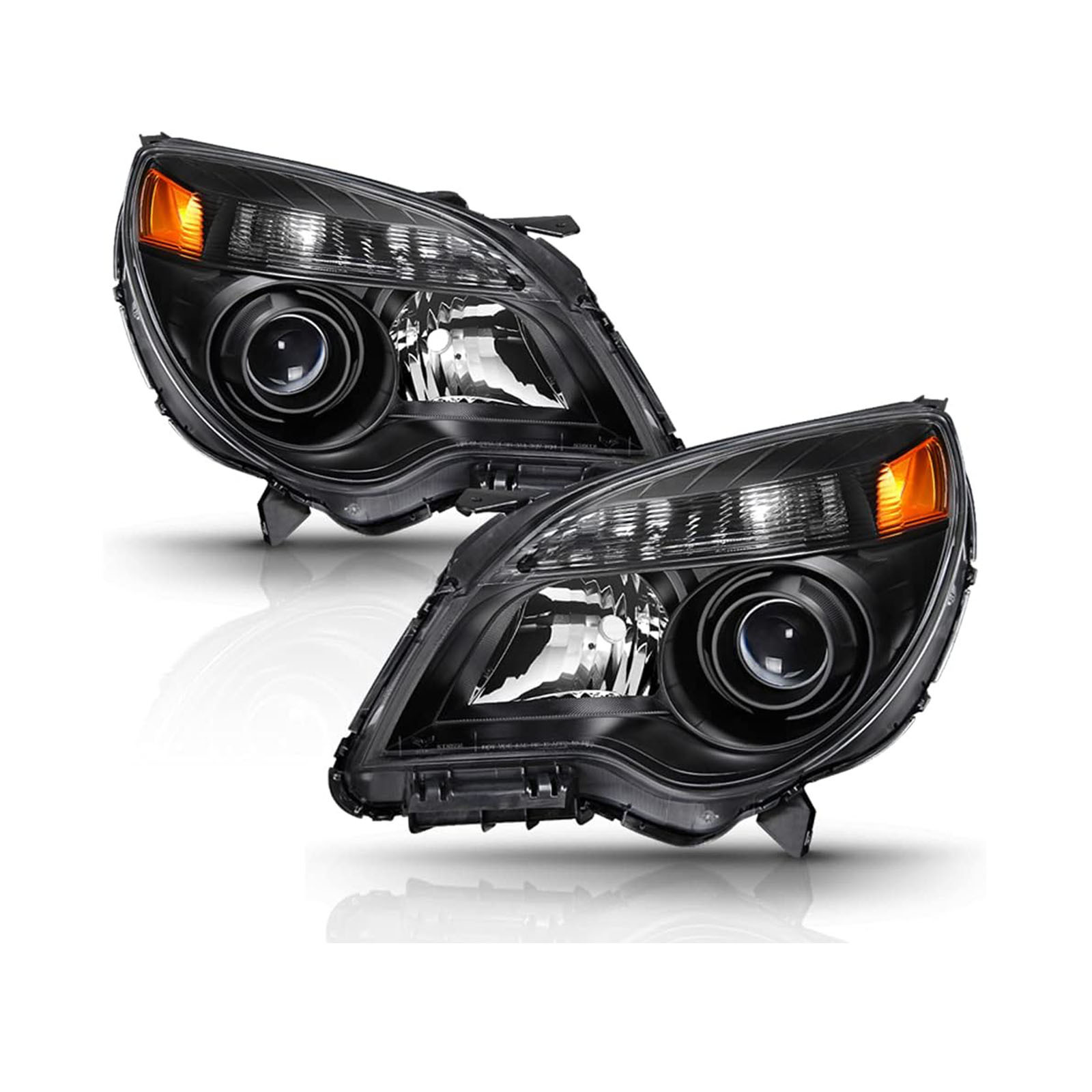 Aplicable a Chevrolet 10 - 15 Equinox American Headlights Explorer Black Half-Assembly Lens High Accessory